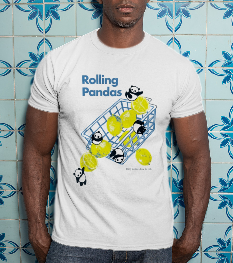 Rolling Pandas Baby Pandas Love Lemons In Basket T-Shirt