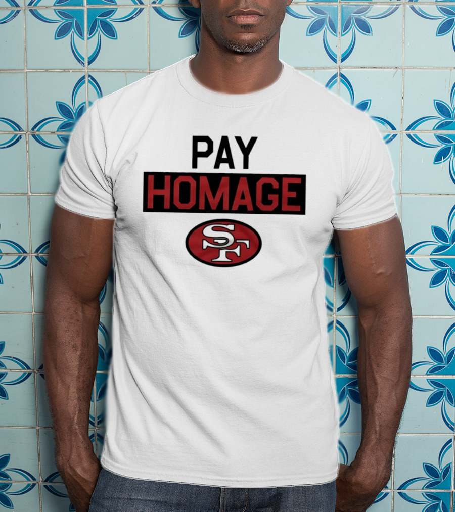 San Francisco 49ers Pay Homage SF Football T-Shirt