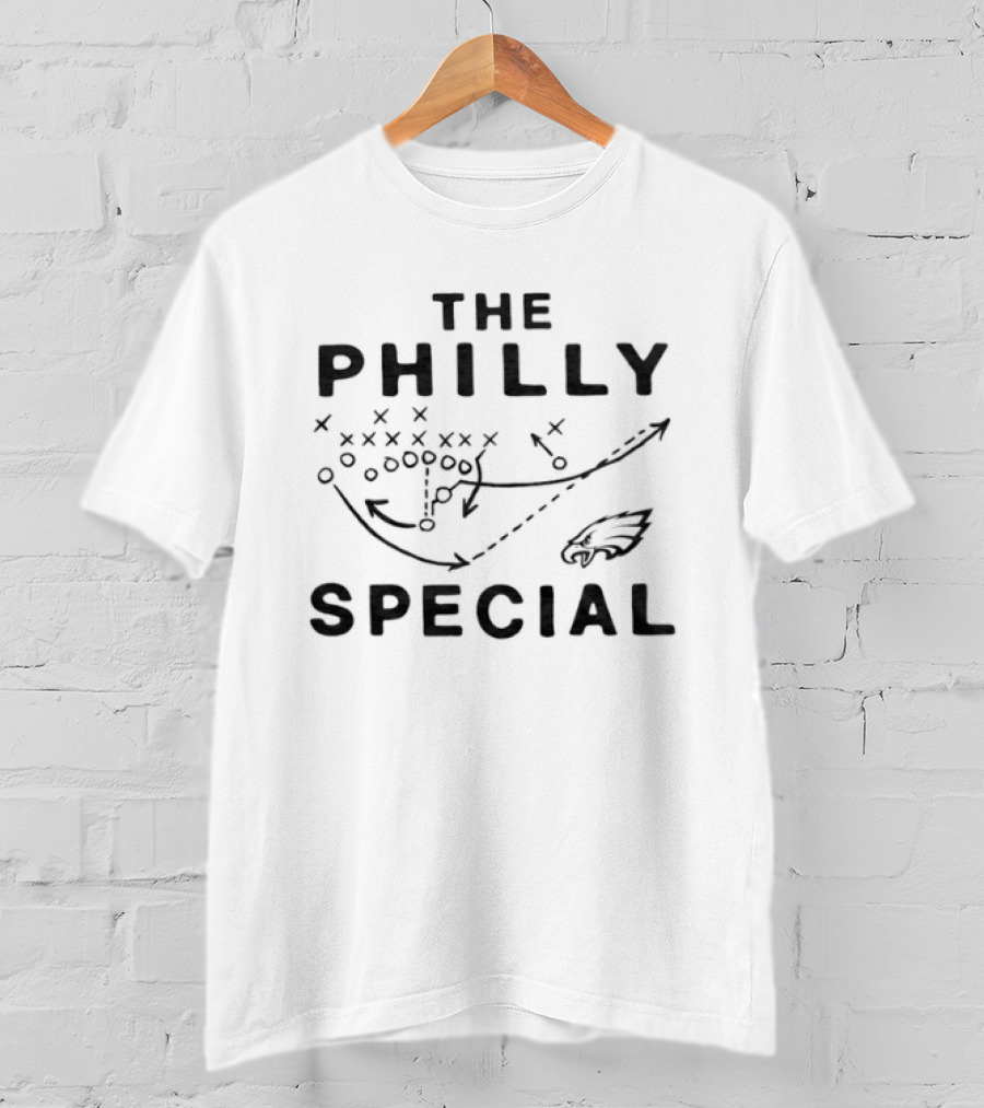 The Philly Special Philadelphia Eagles Iconic Football Play Diagram T-Shirt