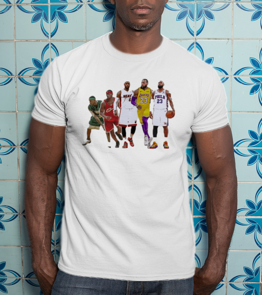 LeBron James St Vincent St Mary Cavs Heat Lakers 76ers Journey T-Shirt