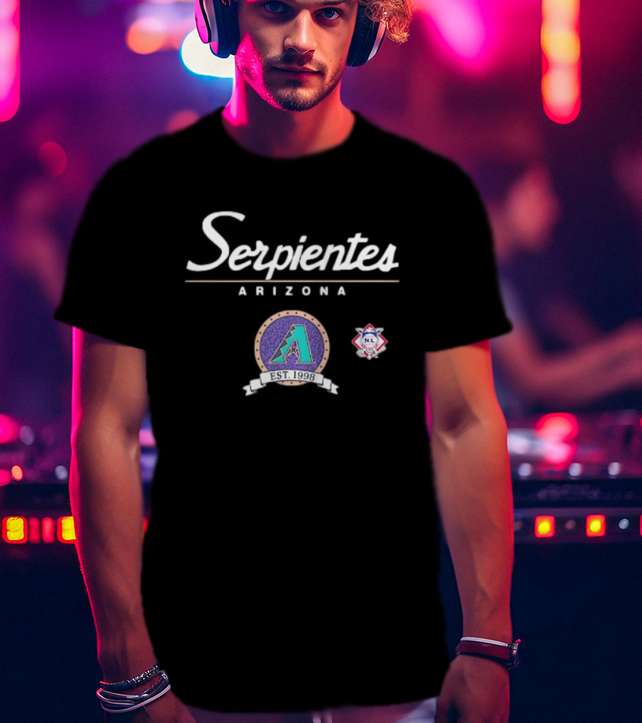 Arizona Serpientes Diamondbacks Est 1998 MLB Baseball NL T-Shirt
