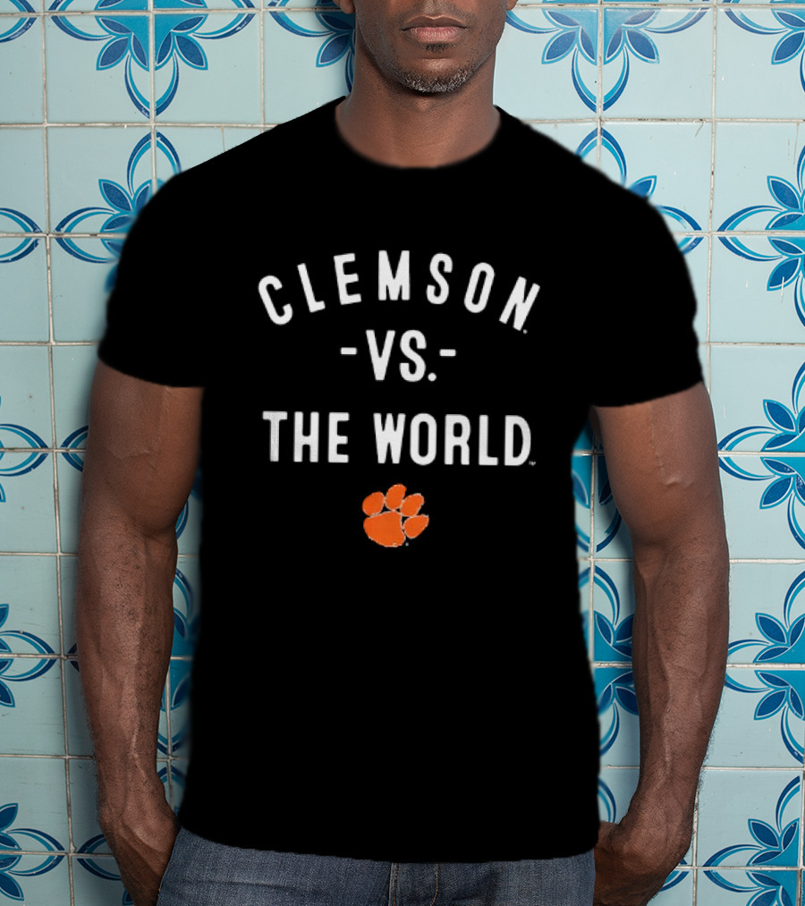 Clemson Vs The World NCAA College Football Paw T-Shirt