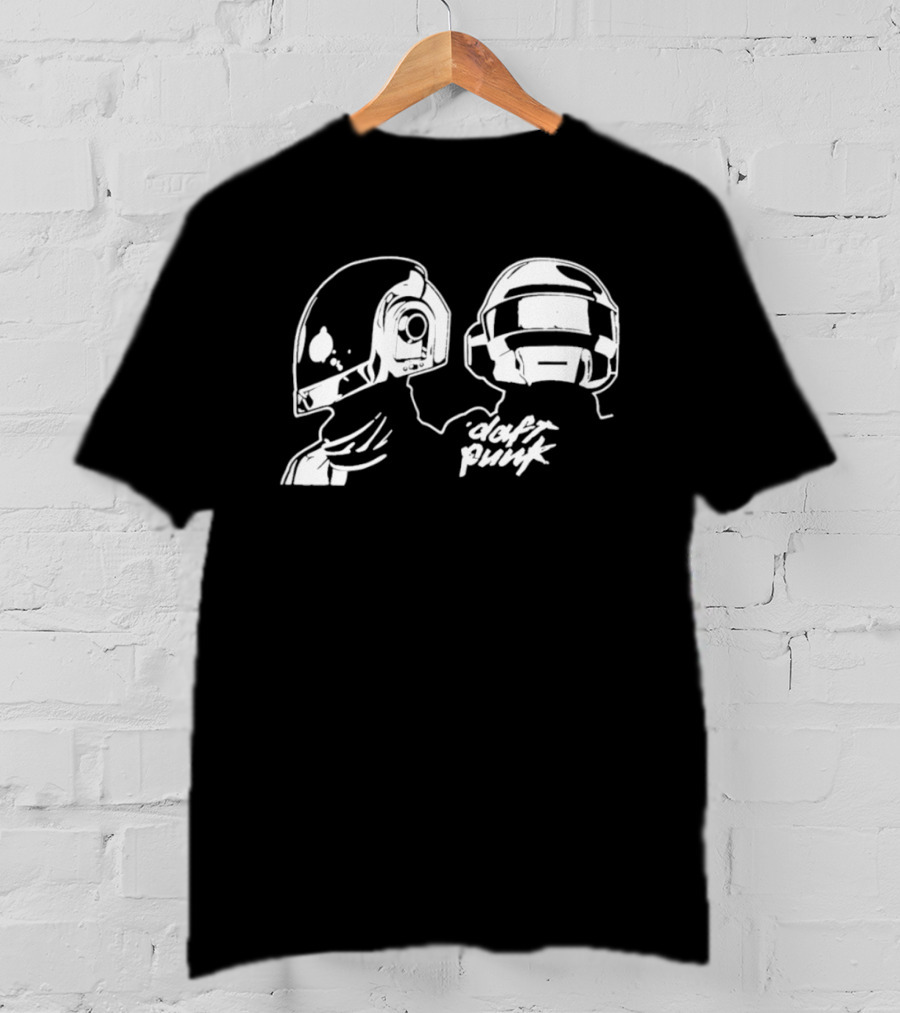 Daft Punk Helmet Duo Electronic Music Guy Manuel De Homem Christo T-Shirt