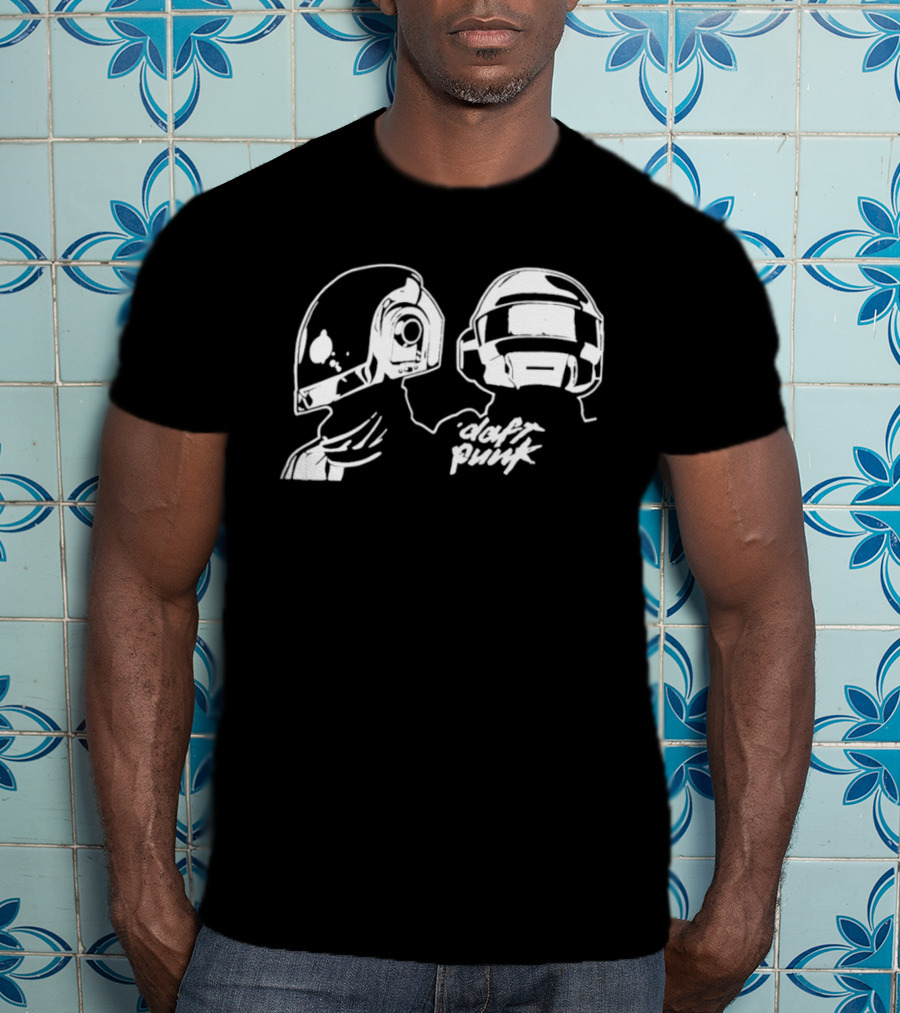 Daft Punk Helmet Duo Electronic Music Guy Manuel De Homem Christo T-Shirt