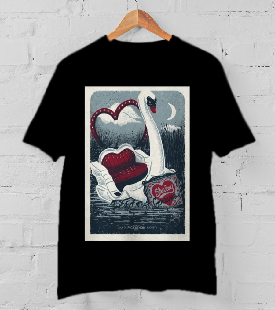 Shakey Graves Pickathon Swan Boat July 31 August 1 Concert T-Shirt