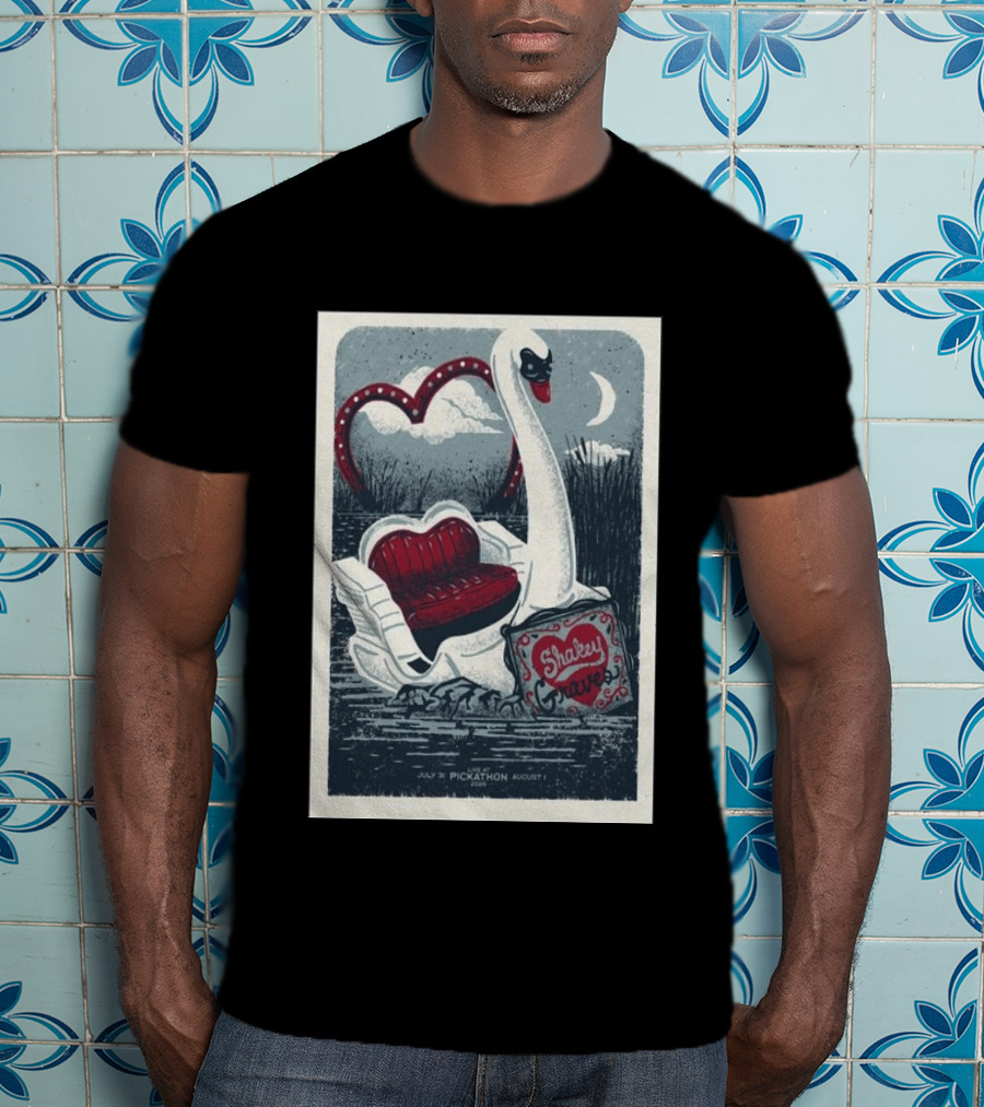 Shakey Graves Pickathon Swan Boat July 31 August 1 Concert T-Shirt