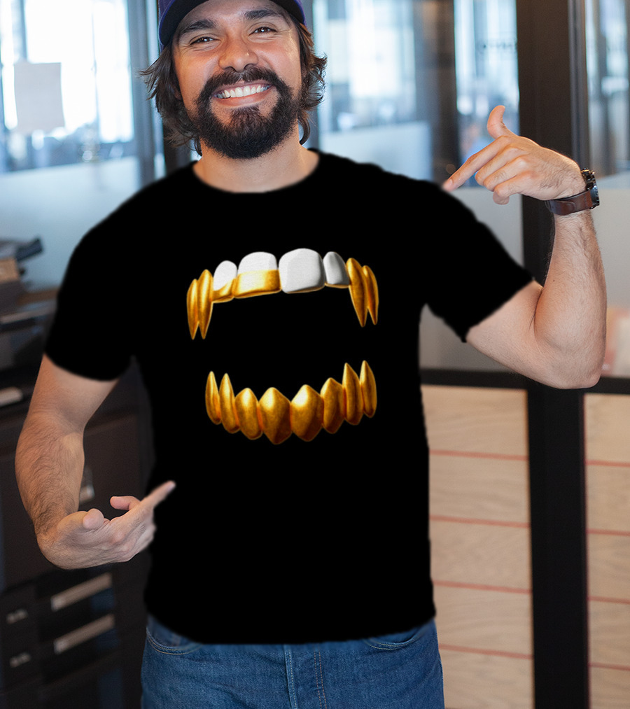 Sid The 3Rd Shop Store Gold Teeth Grillz T-Shirt