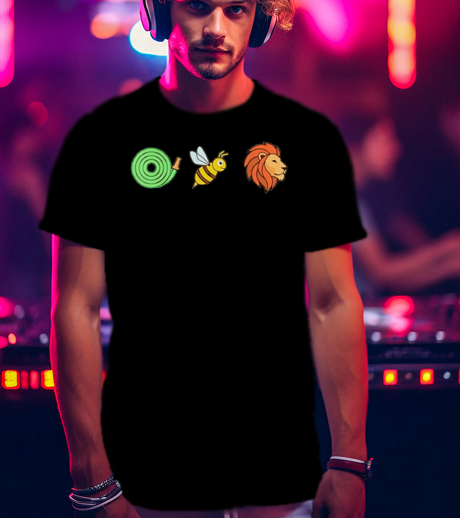 Hose Bee Lion Rebus Visual Wordplay Puzzle T-Shirt