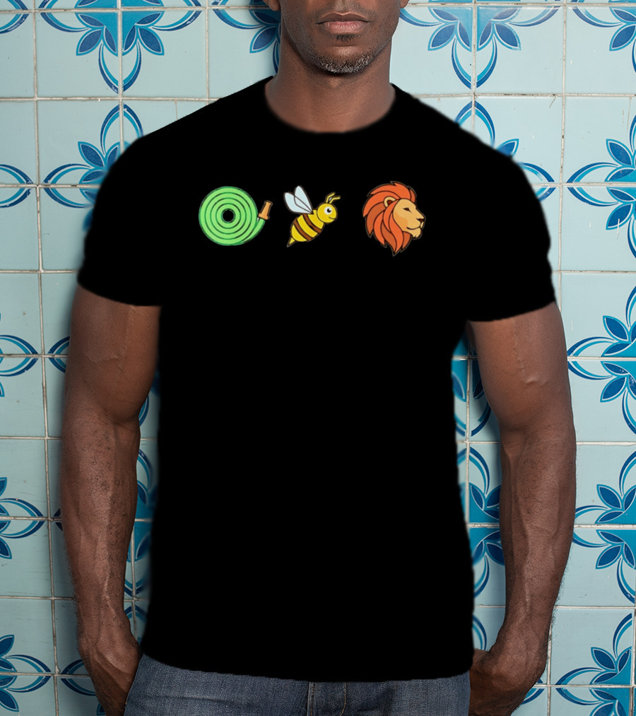 Hose Bee Lion Rebus Visual Wordplay Puzzle T-Shirt