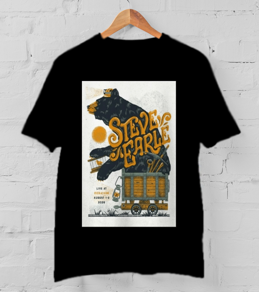 Steve Earle Pickathon Live August 1 2 2026 Event Bear T-Shirt