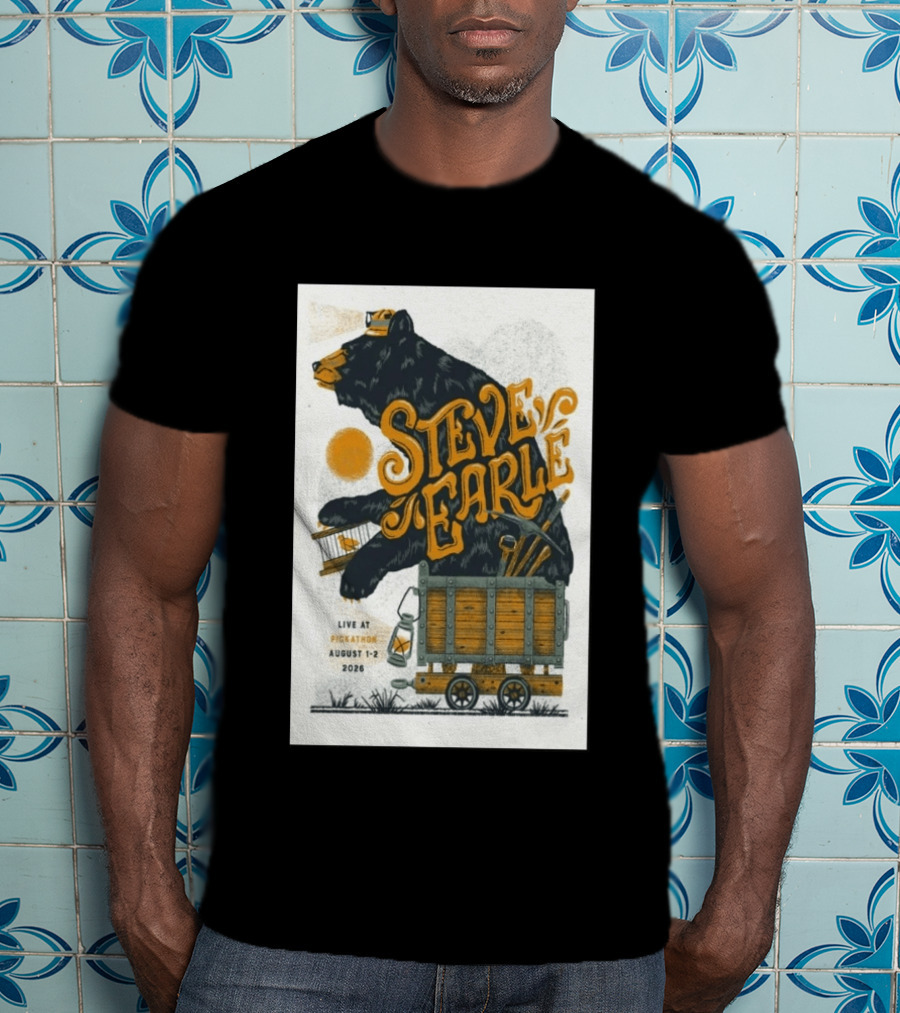 Steve Earle Pickathon Live August 1 2 2026 Event Bear T-Shirt