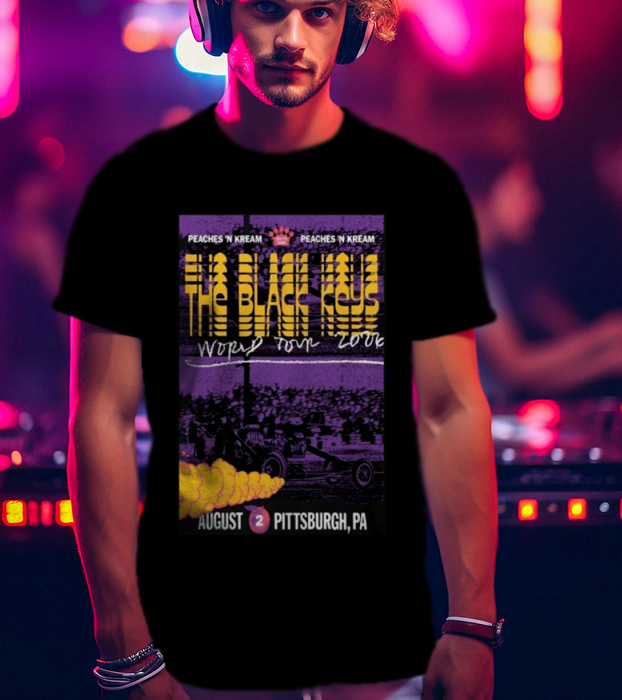 The Black Keys World Tour 2026 Peaches 'N Kream August Pittsburgh PA T-Shirt