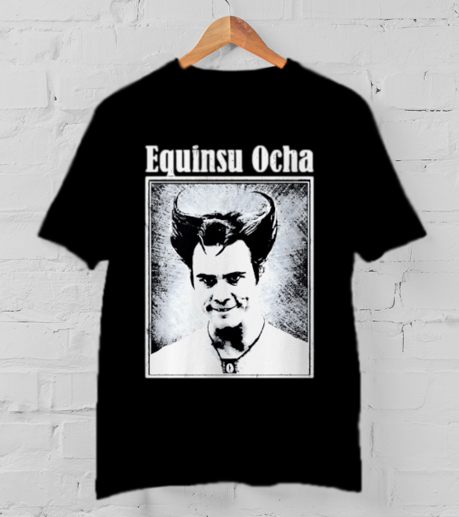 Jim Carrey Equinsu Ocha Ace Ventura Distressed Vintage Look T-Shirt