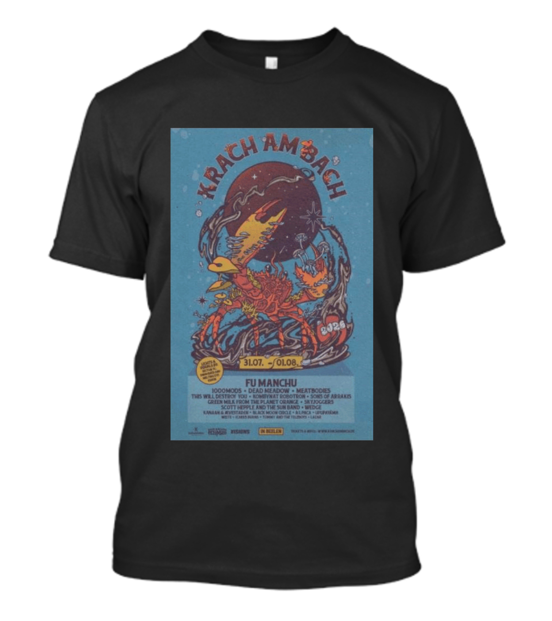 Krachambach Festival 2026 Fu Manchu Lineup And Dates T-Shirt