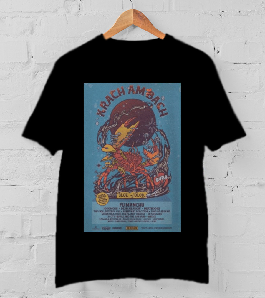 Krachambach Festival 2026 Fu Manchu Lineup And Dates T-Shirt