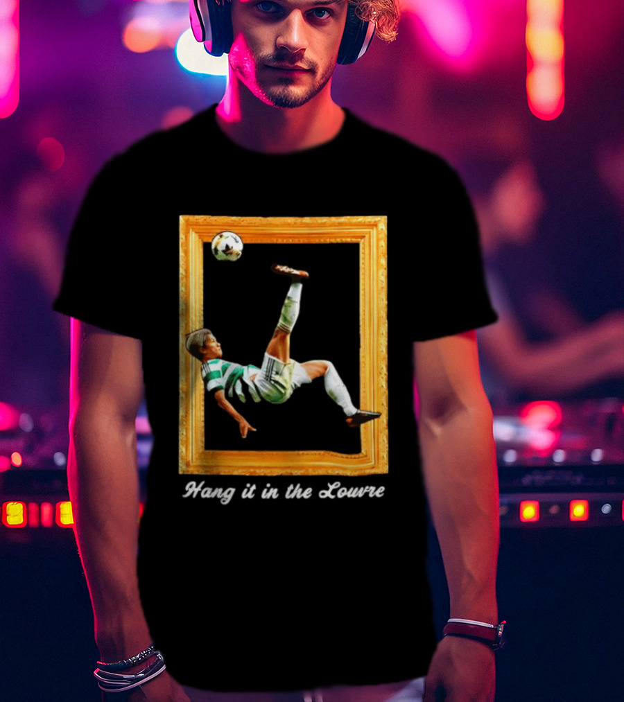 Kyogo Furuhashi Celtic FC Hang It In The Louvre Soccer Art футболка T-Shirt