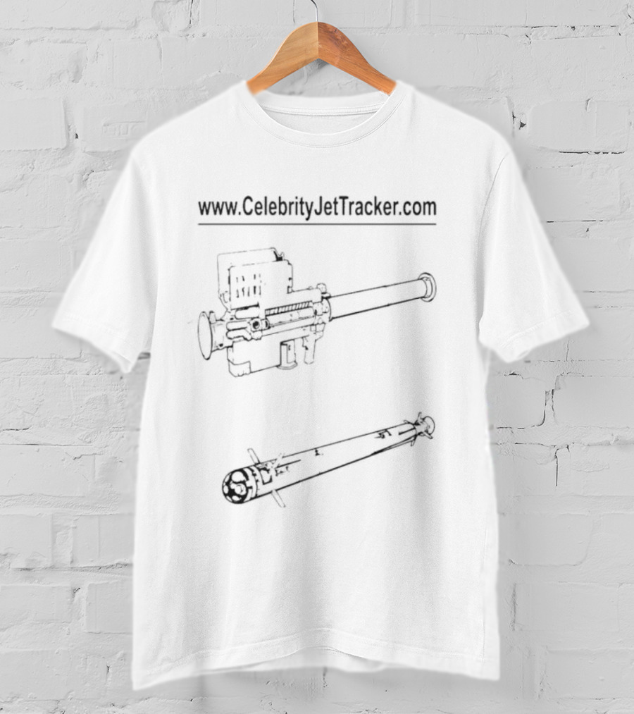 Www.CelebrityJetTracker.com Rocket Launcher 2025 T-Shirt