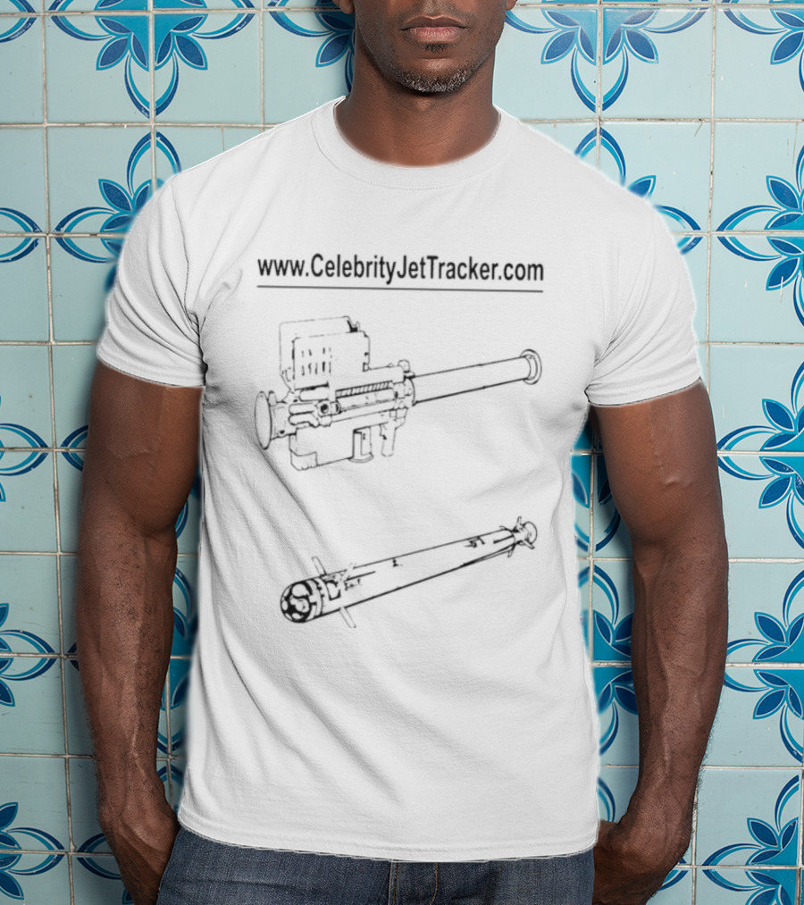 Www.CelebrityJetTracker.com Rocket Launcher 2025 T-Shirt