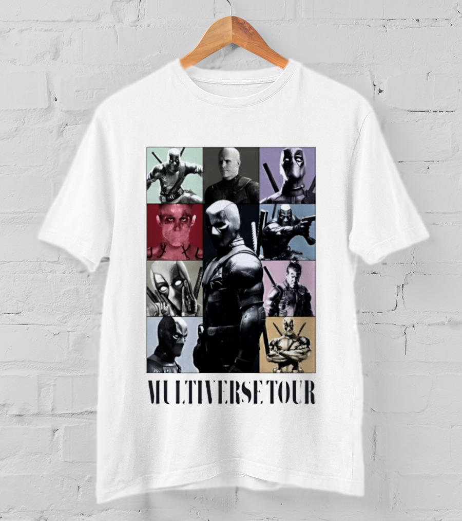 Deadpool Multiverse Tour Marvel Ryan Reynolds T-Shirt