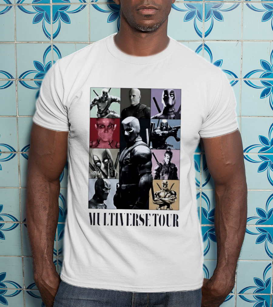 Deadpool Multiverse Tour Marvel Ryan Reynolds T-Shirt