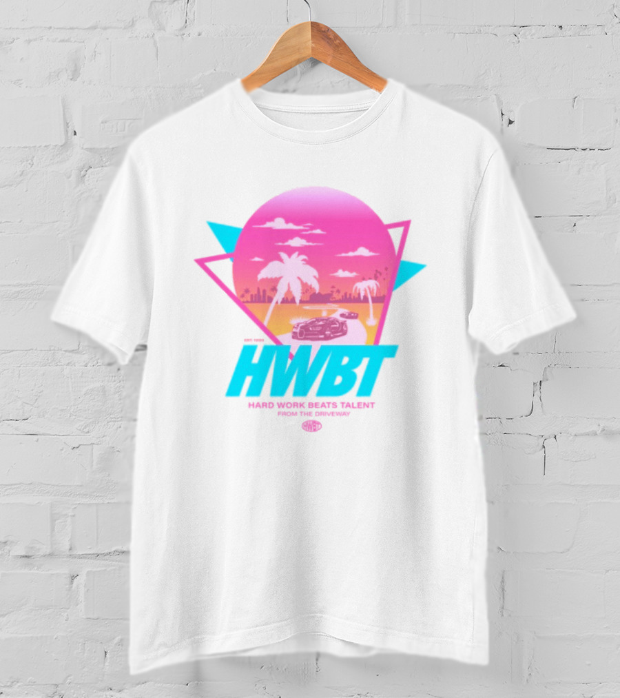 HWBT Miami Dreams Sunset Drive Neon T-Shirt