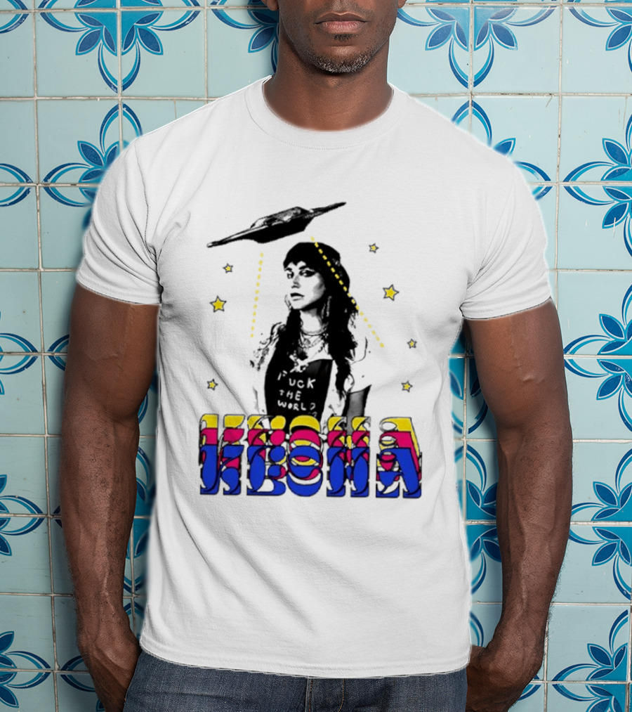 Kesha UFO Space Stars Tie Dye T-Shirt
