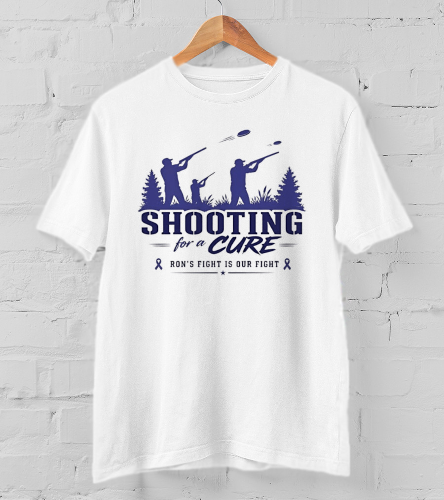 Shooting For A Cure Ron's Fight Is Our Fight Forest Hunter T-Shirt