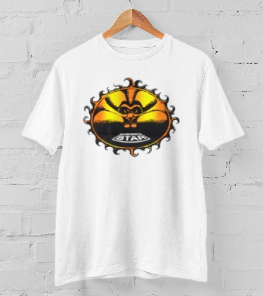 Televisi Star Catalog Store Heatwave Sun Logo White T-Shirt