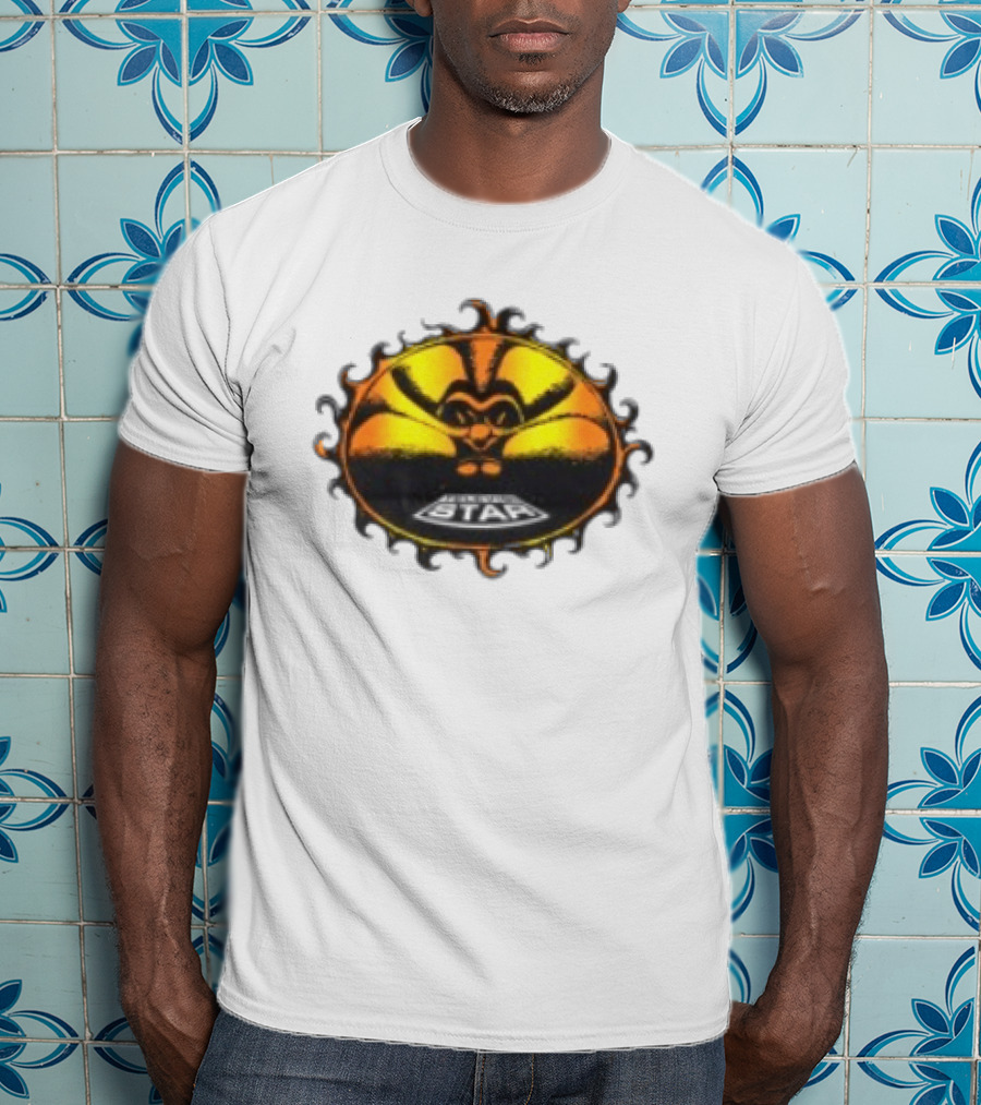 Televisi Star Catalog Store Heatwave Sun Logo White T-Shirt
