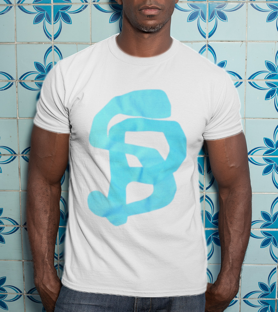 Wolee Store Classic Saintp Light Blue Monogram S P T-Shirt