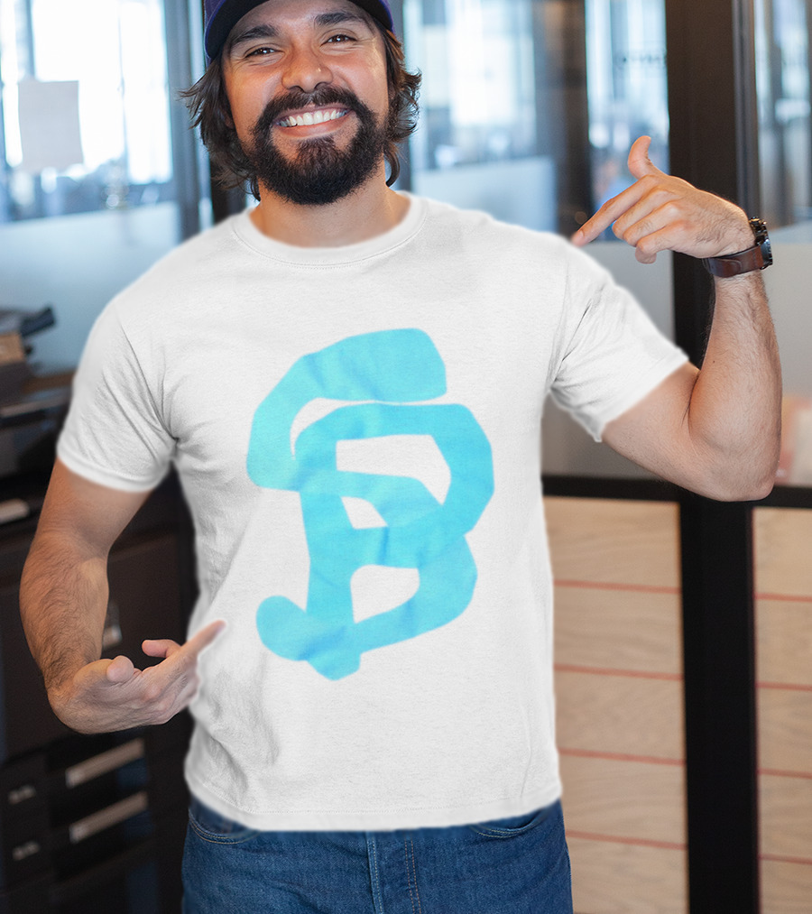 Wolee Store Classic Saintp Light Blue Monogram S P T-Shirt