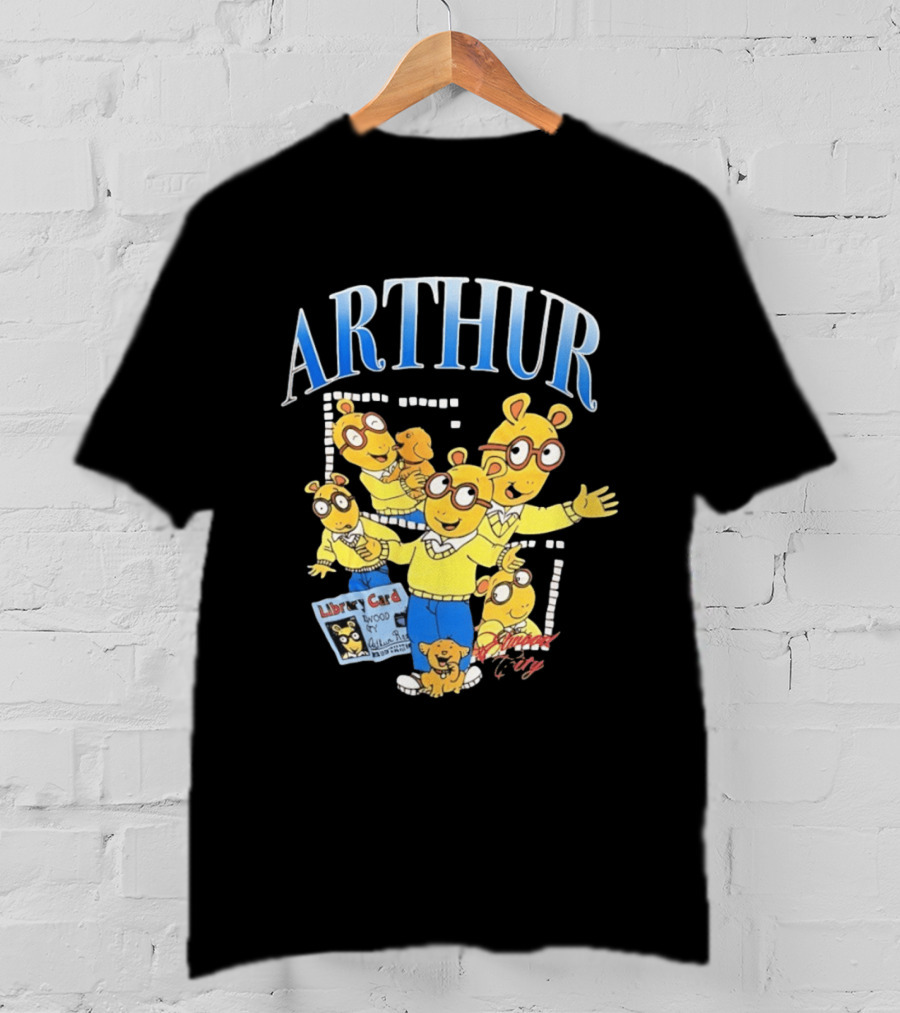 Arthur Read And Pal Library Card Elwood City PBS Kids T-Shirt