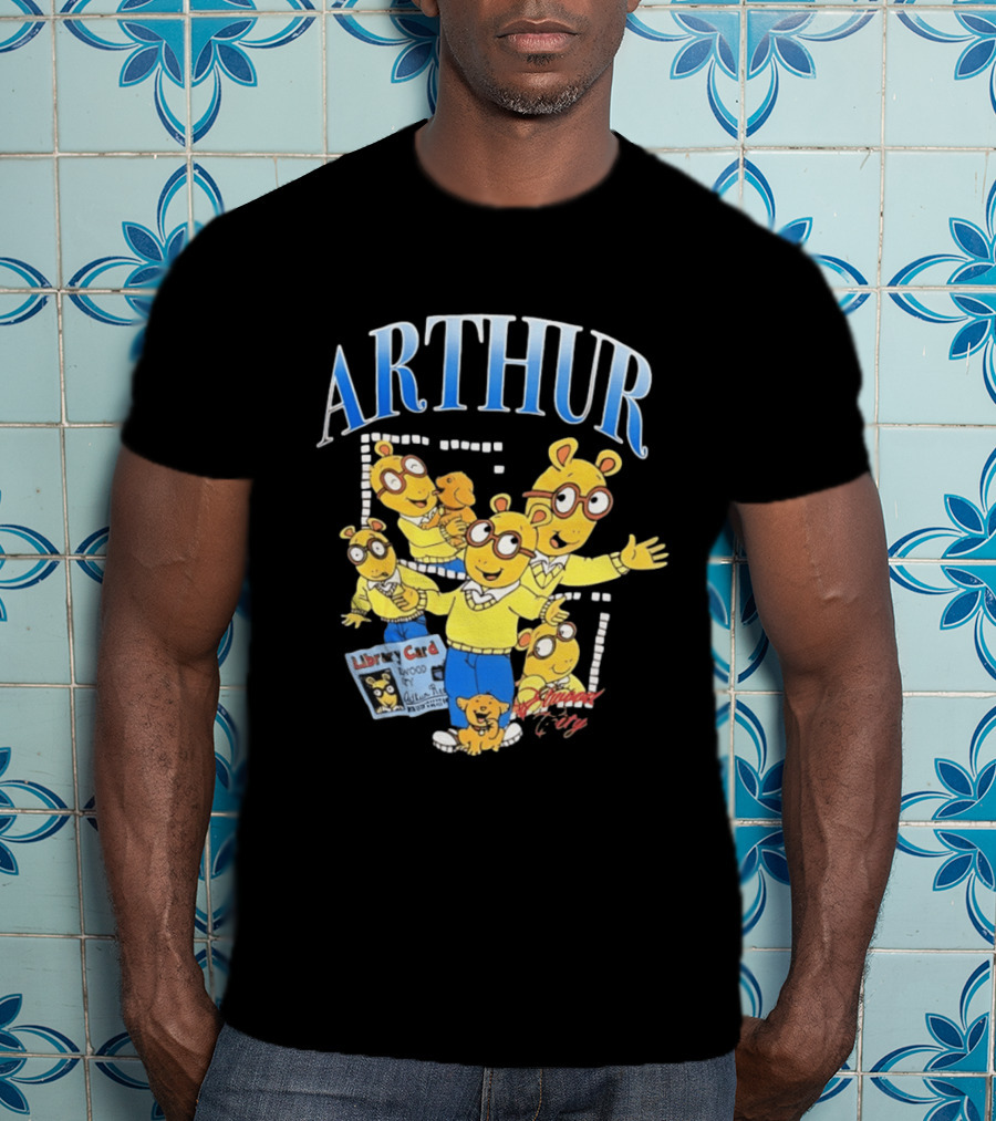 Arthur Read And Pal Library Card Elwood City PBS Kids T-Shirt