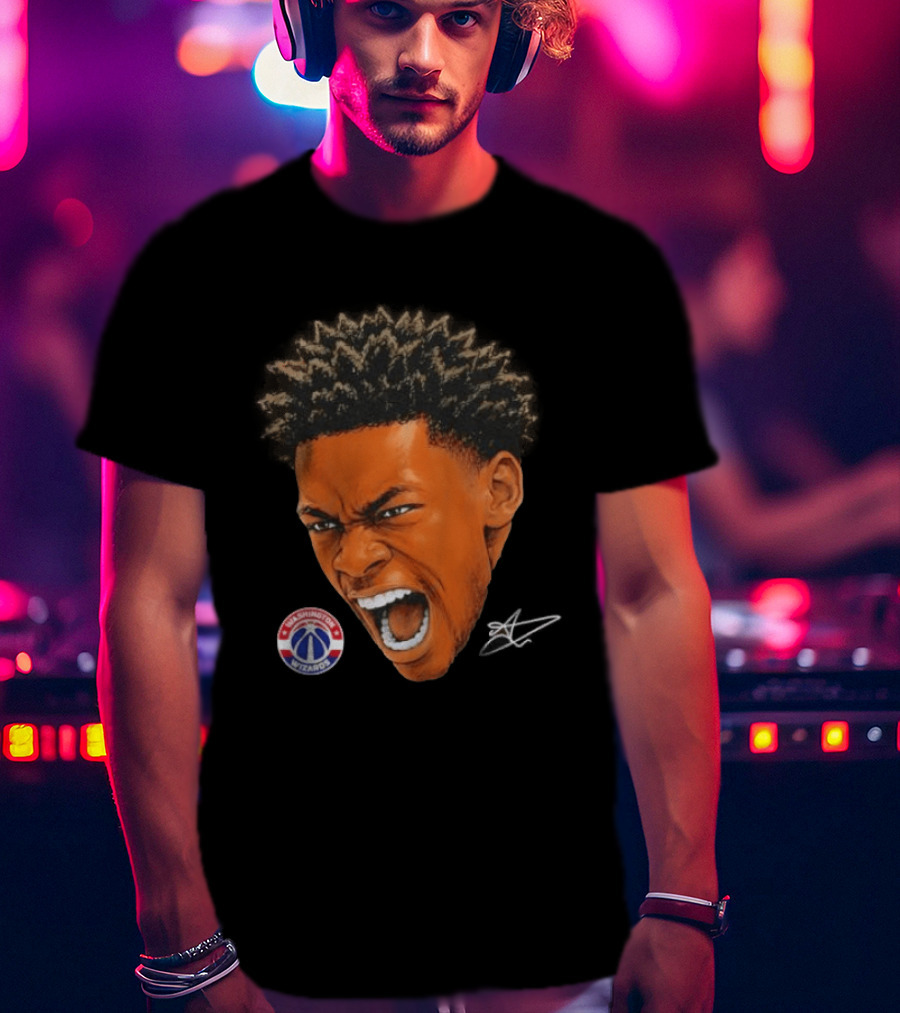 Bilal Coulibaly Washington Wizards NBA Big Face Player T-Shirt