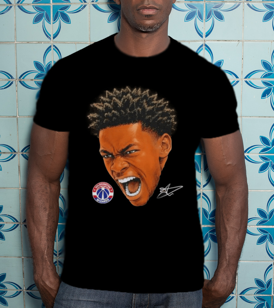 Bilal Coulibaly Washington Wizards NBA Big Face Player T-Shirt