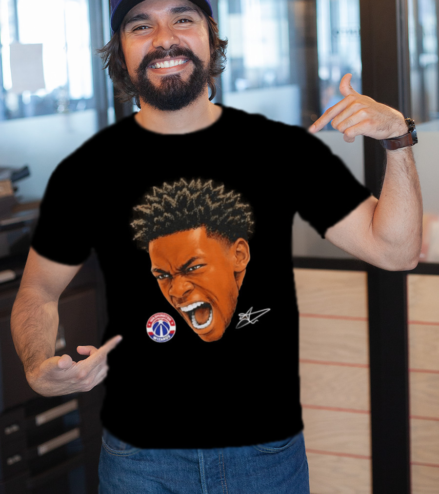 Bilal Coulibaly Washington Wizards NBA Big Face Player T-Shirt