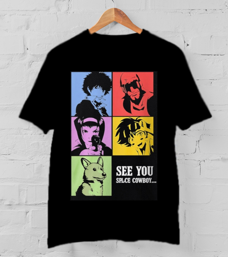 Cowboy Bebop See You Space Cowboy With Character Grid T-Shirt