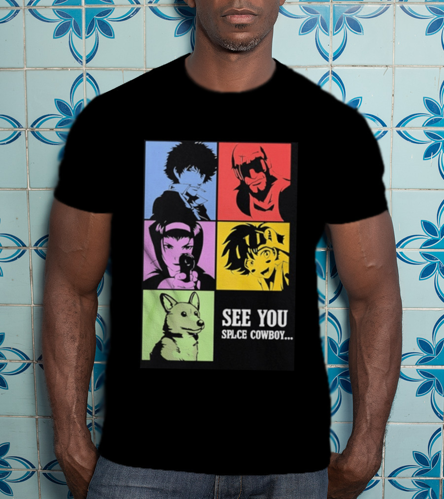 Cowboy Bebop See You Space Cowboy With Character Grid T-Shirt