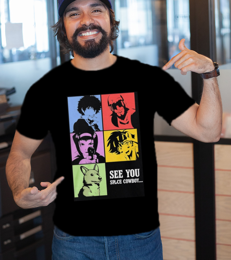 Cowboy Bebop See You Space Cowboy With Character Grid T-Shirt