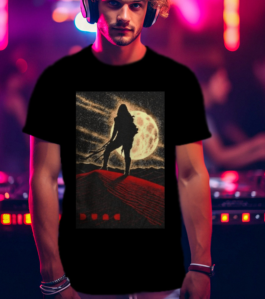 Paul Atreides Dune Arrakis Desert Moon Scene T-Shirt