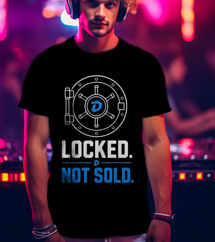 Digibyte Cryptocurrency Vault Locked Not Sold T-Shirt
