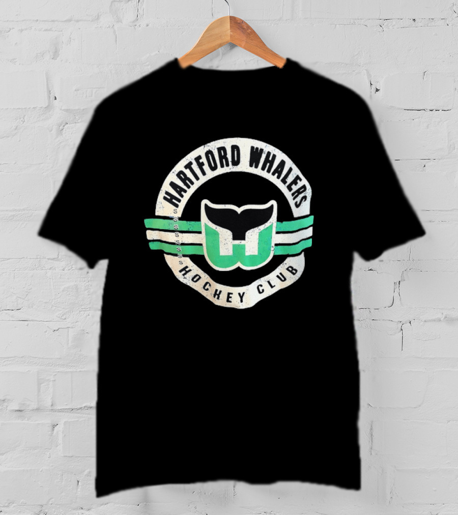 Hartford Whalers Distressed Vintage Hockey Club T-Shirt