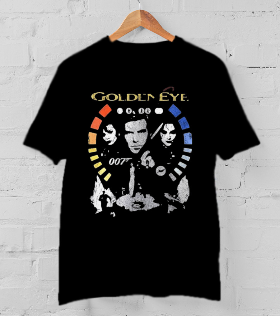 GoldenEye 007 James Bond Faces And Color Blocks T-Shirt