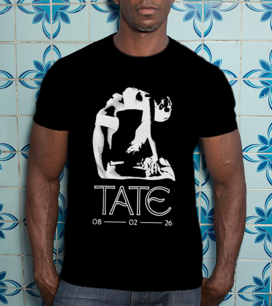 Tate 08 02 26 Minimalist Yoga Fitness Pose T-Shirt