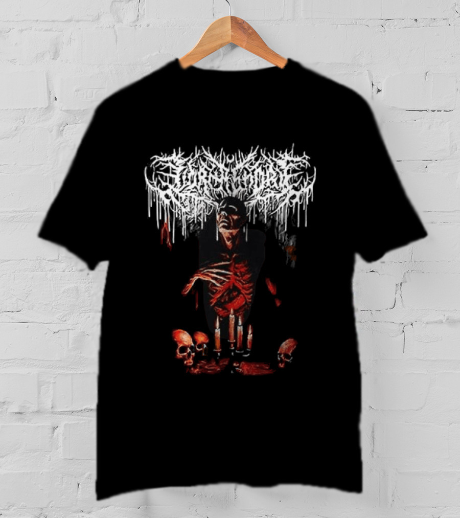 The Sweat & Blood Tour Everblack Festering Within Me Skeleton T-Shirt