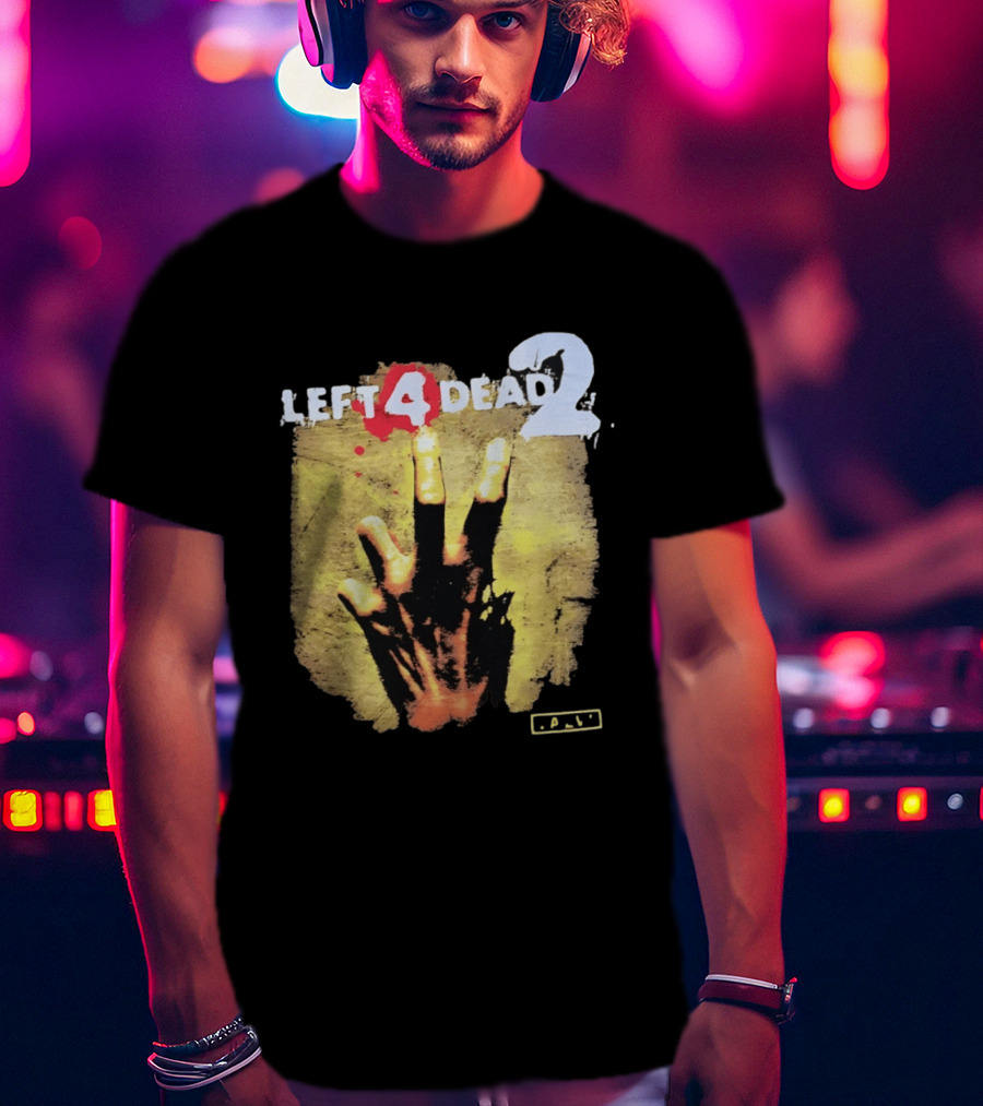 Left 4 Dead 2 Zombie Hand Valve Video Game Survival T-Shirt