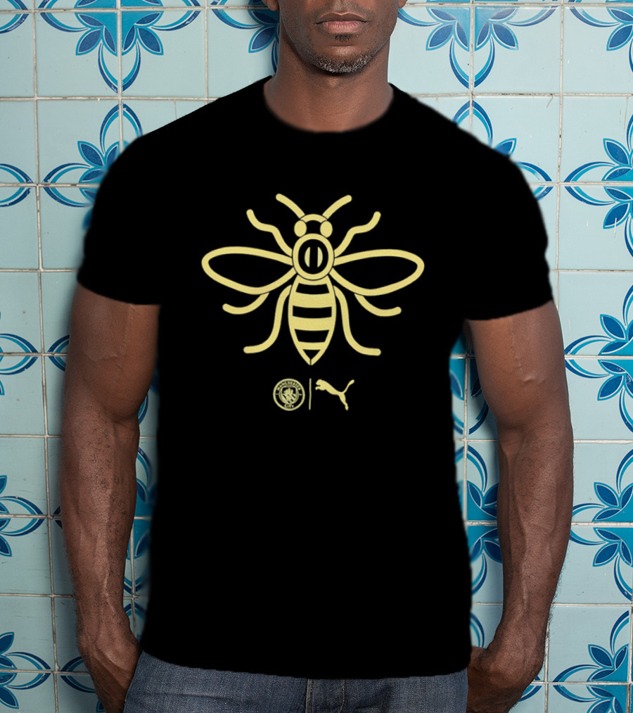 Manchester City Premier League Bee Puma Collaboration T-Shirt