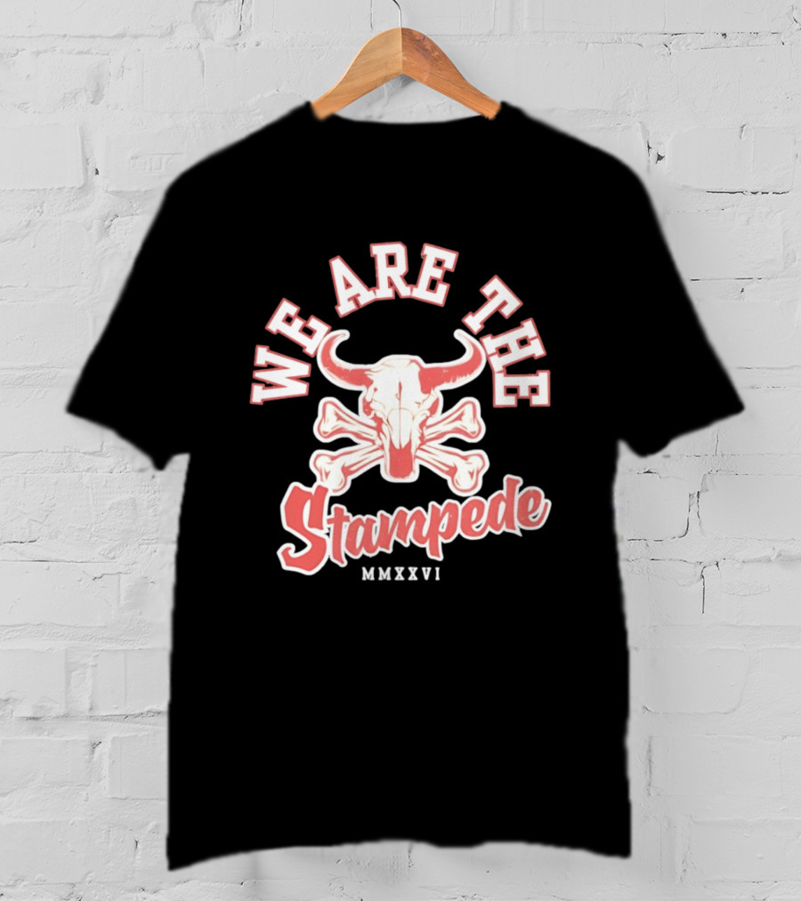 We Are The Stampede Bull Skull MMXXVI Team Spirit T-Shirt