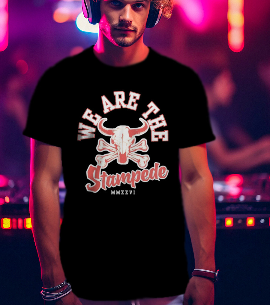 We Are The Stampede Bull Skull MMXXVI Team Spirit T-Shirt