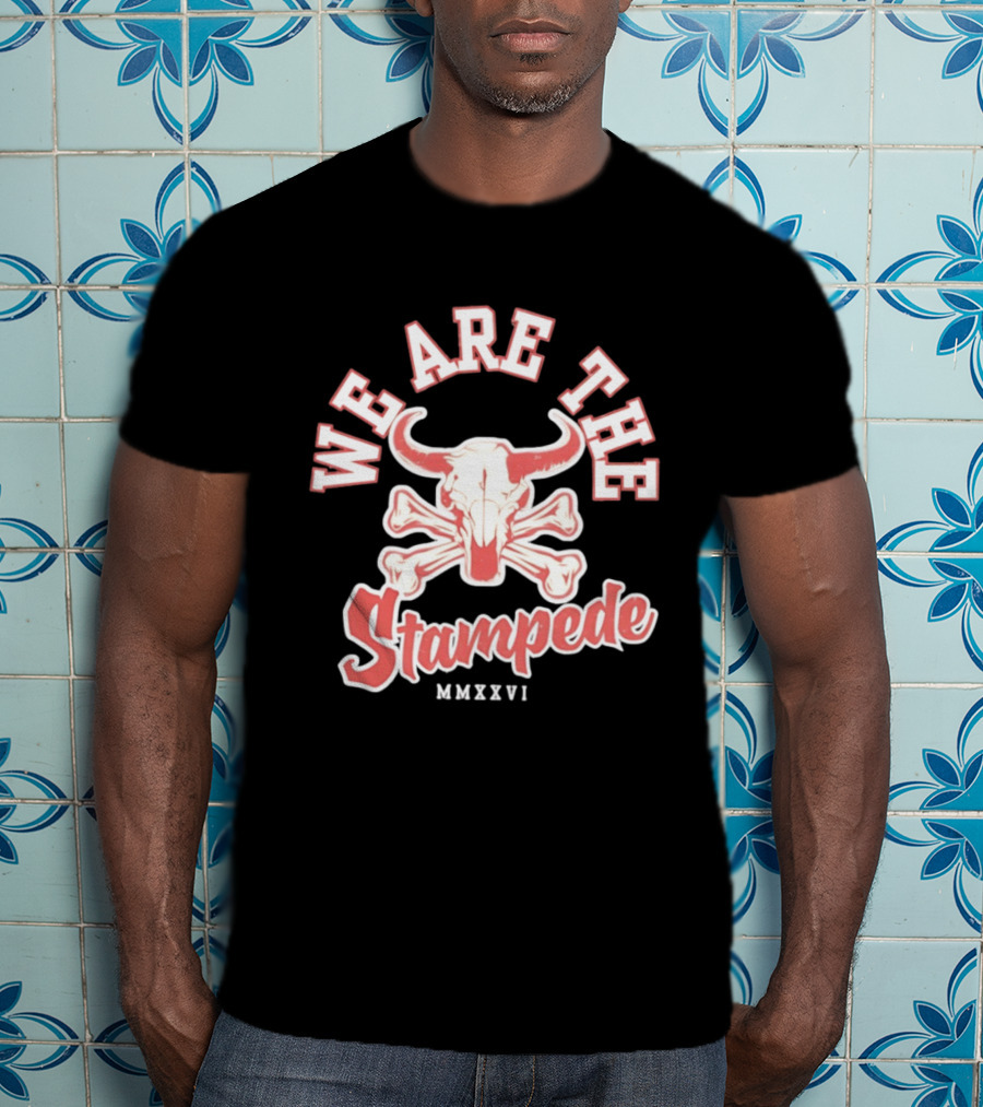 We Are The Stampede Bull Skull MMXXVI Team Spirit T-Shirt